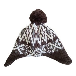 JOE Fresh Knit Toque With An Adorable Pattern and a Pom-Pom Size 0-12mths